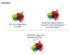 0514 compare business data in pie chart image graphics for powerpoint