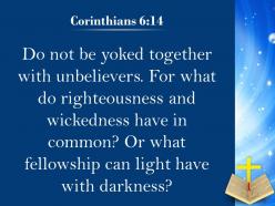 0514 corinthians 614 do not be yoked together powerpoint church sermon