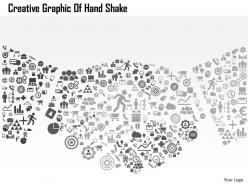 0514 creative graphic of hand shake powerpoint presentation