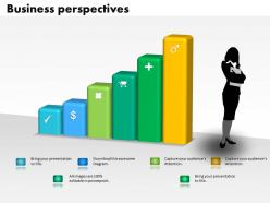 0514 Data Driven Business Prespective Bar Graph Powerpoint Slides