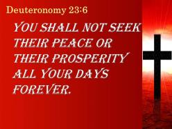 0514 deuteronomy 236 do not seek a treaty powerpoint church sermon