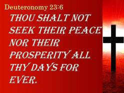 0514 deuteronomy 236 do not seek a treaty powerpoint church sermon