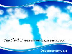 0514 deuteronomy 41 the god of your ancestors powerpoint church sermon