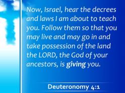 0514 deuteronomy 41 the god of your ancestors powerpoint church sermon