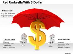 0514 dollar symbol under umbrella image graphics for powerpoint 1