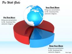 0514 earth pie chart globe image graphics for powerpoint