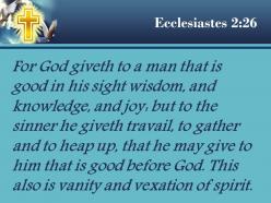 0514 ecclesiastes 226 wisdom knowledge and happiness powerpoint church sermon
