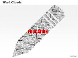 0514 education word cloud powerpoint slide template