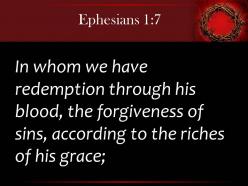0514 ephesians 17 we have redemption through his blood powerpoint church sermon