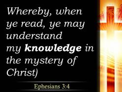 0514 ephesians 34 the mystery of christ powerpoint church sermon
