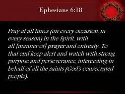0514 ephesians 618 the spirit on all occasions powerpoint church sermon