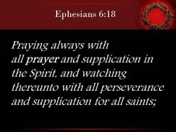 0514 ephesians 618 the spirit on all occasions powerpoint church sermon