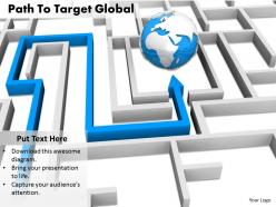 0514 follow the path of global business image graphics for powerpoint