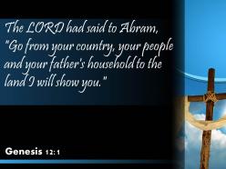 0514 genesis 121 your father household to the land powerpoint church sermon