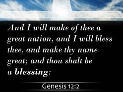 0514 genesis 122 i will make your name great powerpoint church sermon