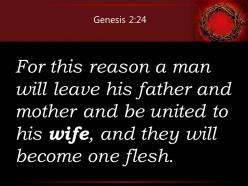 0514 genesis 224 they will become one flesh powerpoint church sermon