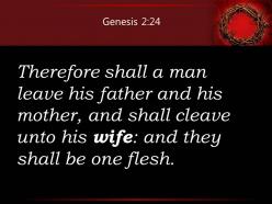 0514 genesis 224 they will become one flesh powerpoint church sermon