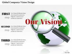 2035604 style essentials 1 our vision 1 piece powerpoint presentation diagram infographic slide