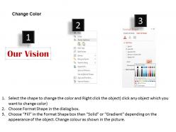 2035604 style essentials 1 our vision 1 piece powerpoint presentation diagram infographic slide