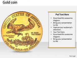0514 gold eagle coin of america image graphics for powerpoint
