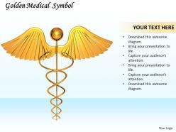 0514 golden symbol of medicine image graphics for powerpoint