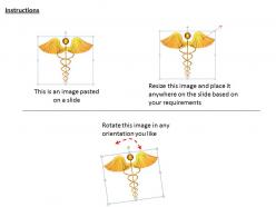 0514 golden symbol of medicine image graphics for powerpoint
