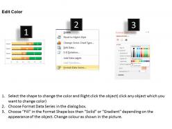 0514 green and golden linear data driven bar chart powerpoint slides