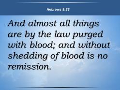 0514 hebrew 922 the shedding of blood there powerpoint church sermon