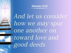 0514 hebrews 1024 we may spur one another powerpoint church sermon