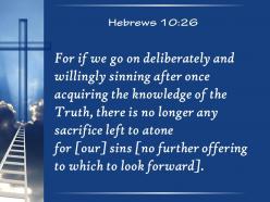 0514 hebrews 1026 the truth no sacrifice powerpoint church sermon