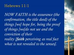 0514 hebrews 111 now faith is being sure powerpoint church sermon