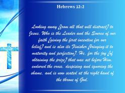 0514 hebrews 122 fixing our eyes on jesus powerpoint church sermon