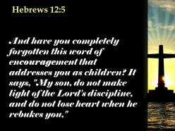 0514 hebrews 125 this word of encouragement powerpoint church sermon