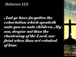 0514 hebrews 125 this word of encouragement powerpoint church sermon