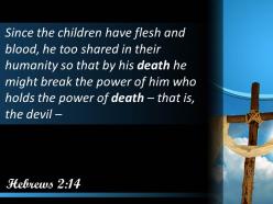 0514 hebrews 214 the power of death powerpoint church sermon