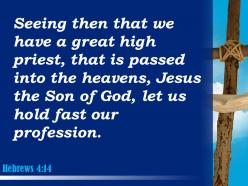0514 hebrews 414 the son of god let us powerpoint church sermon