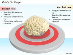 0514 hit the brain target stock photo image graphics for powerpoint