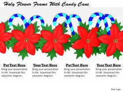 0514 holy flower frame with candy cane image graphics for powerpoint
