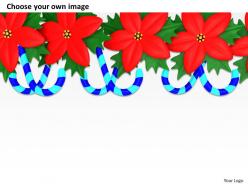0514 holy flower frame with candy cane image graphics for powerpoint