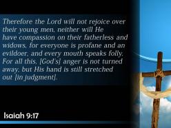0514 isaiah 917 his anger is not turned powerpoint church sermon