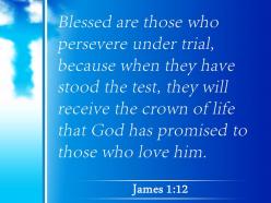 0514 james 112 blessed are those who persevere under powerpoint church sermon