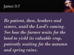 0514 james 57 be patient then brothers and sisters powerpoint church sermon