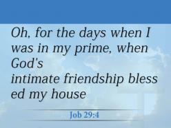 0514 job 294 gods intimate friendship blessed powerpoint church sermon