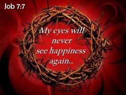 0514 job 77 my eyes will never see happiness powerpoint church sermon