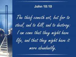 0514 john 1010 the thief comes only to steal power powerpoint church sermon