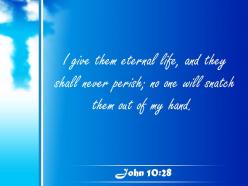 0514 john 1028 i give them eternal life powerpoint church sermon