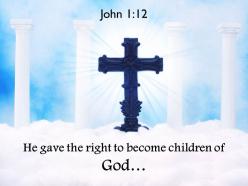 0514 John 112 The Right To Become Children Powerpoint Church Sermon