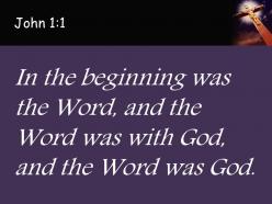 0514 john 11 the word was with god powerpoint church sermon