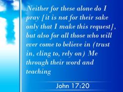 0514 john 1720 prayer is not for them alone powerpoint church sermon
