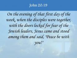 0514 john 2019 peace be with you powerpoint church sermon